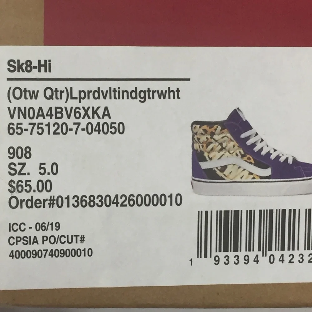 Vans Sk8 High-Cut Sneakers 6.5 Peanut ButterJelly. - Picture 9 of 9